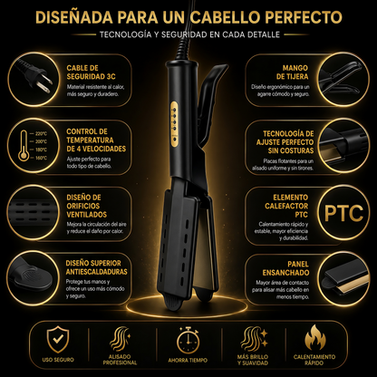 Plancha cerámica iónica